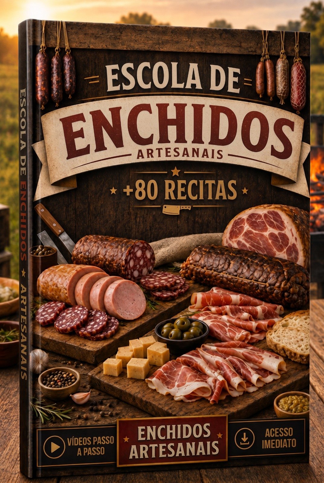 Guia Escola de Enchidos com mais de 80 receitas